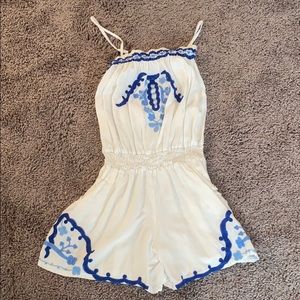 Embroidered Romper